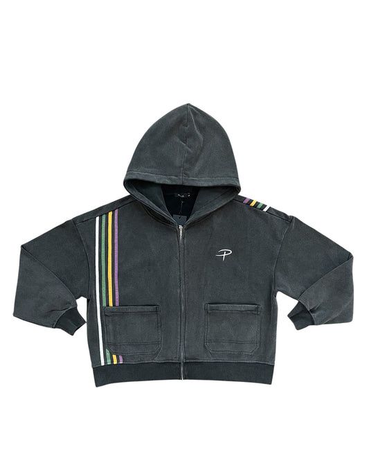 P Striped Mardi Gras Hoodie